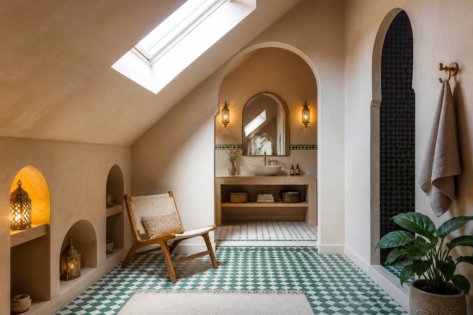 A Moroccan attic remodel