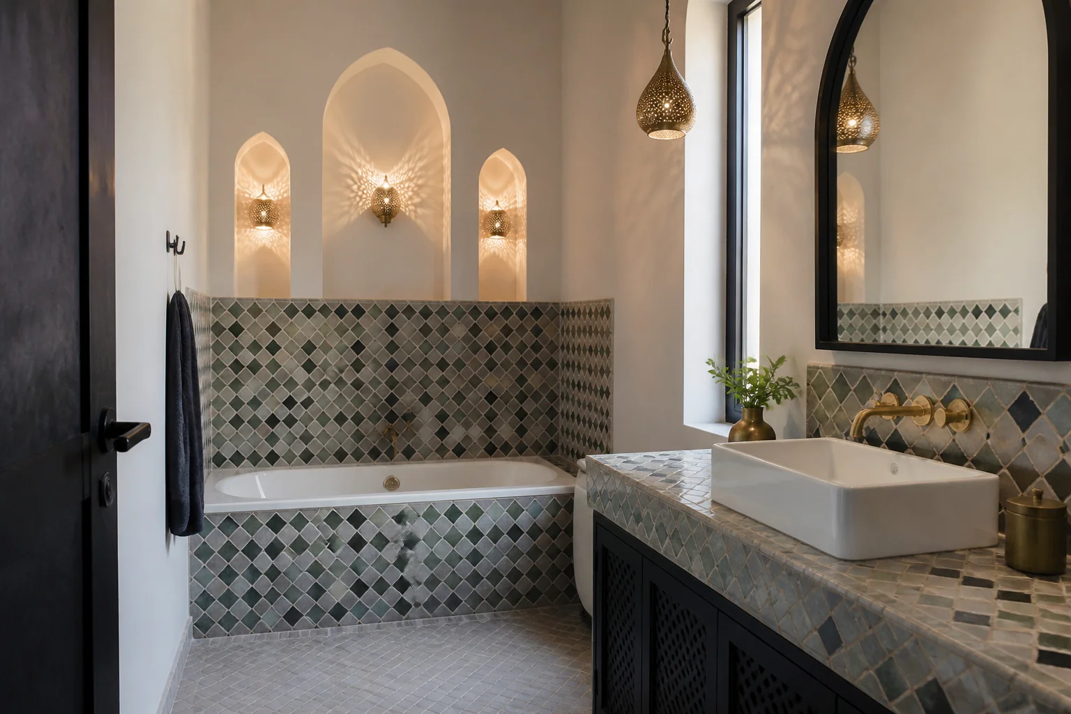 A Moroccan bathroom remodel