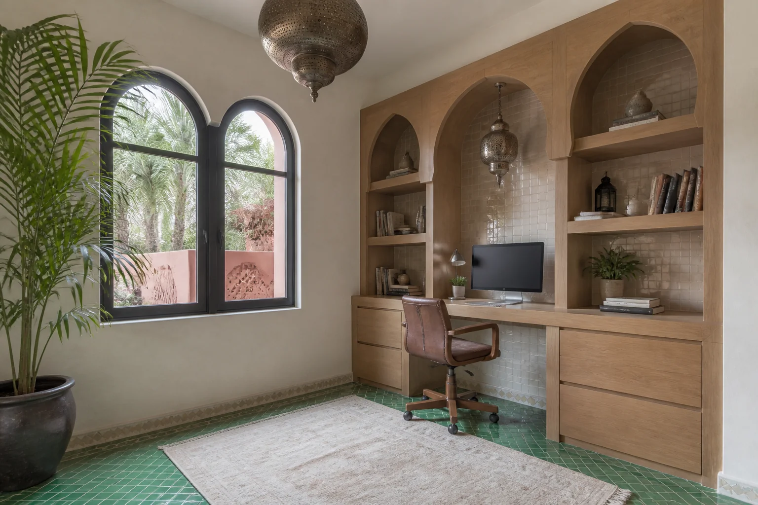 A Moroccan home office remodel