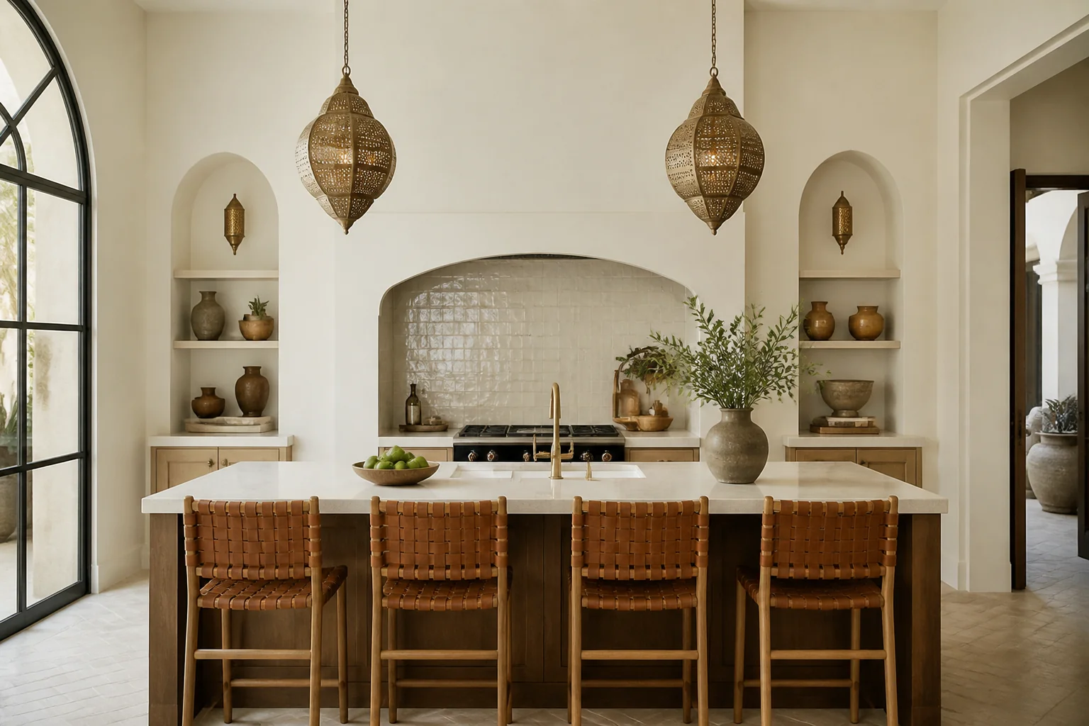 A Moroccan kitchen island remodel