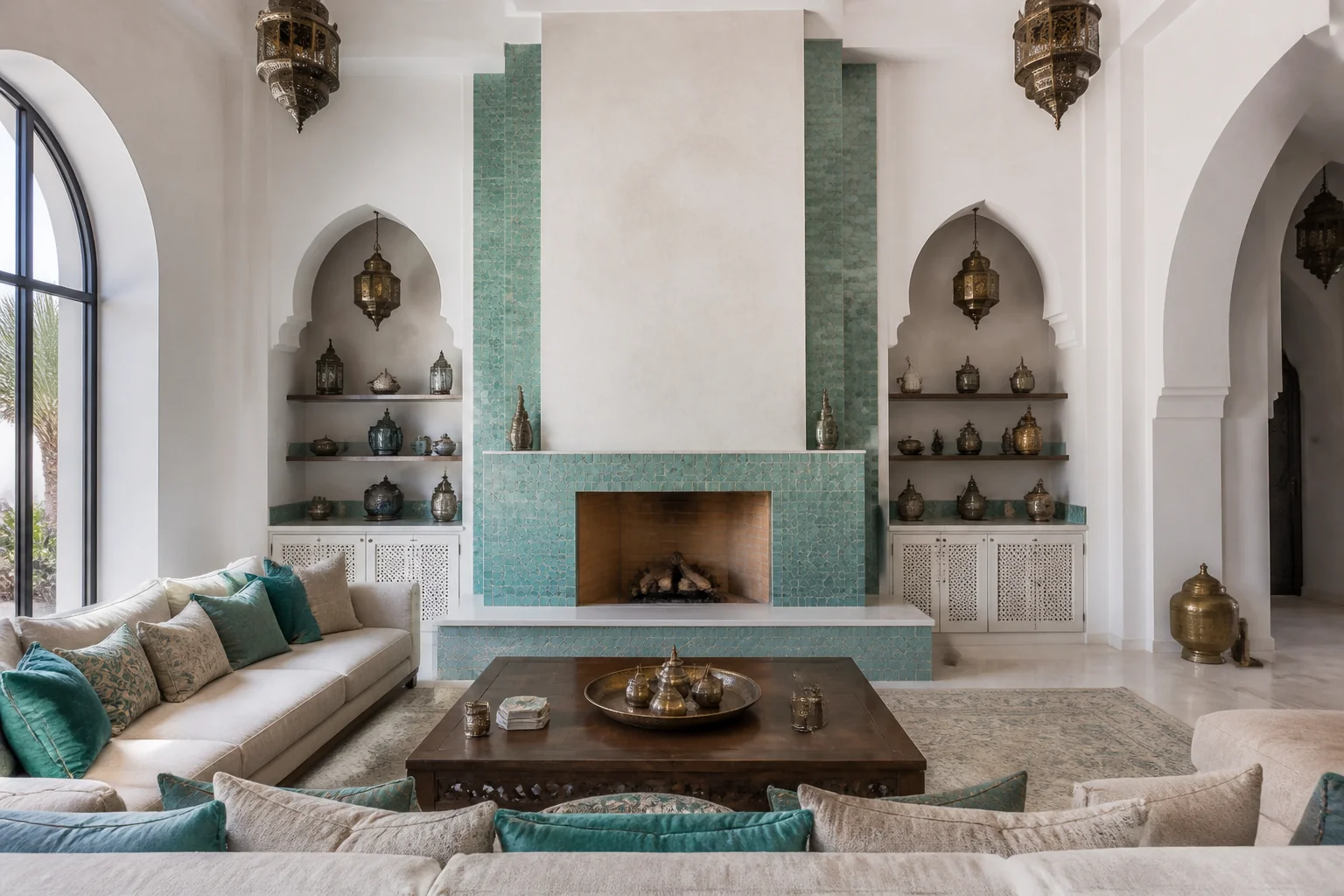 A Moroccan living room remodel