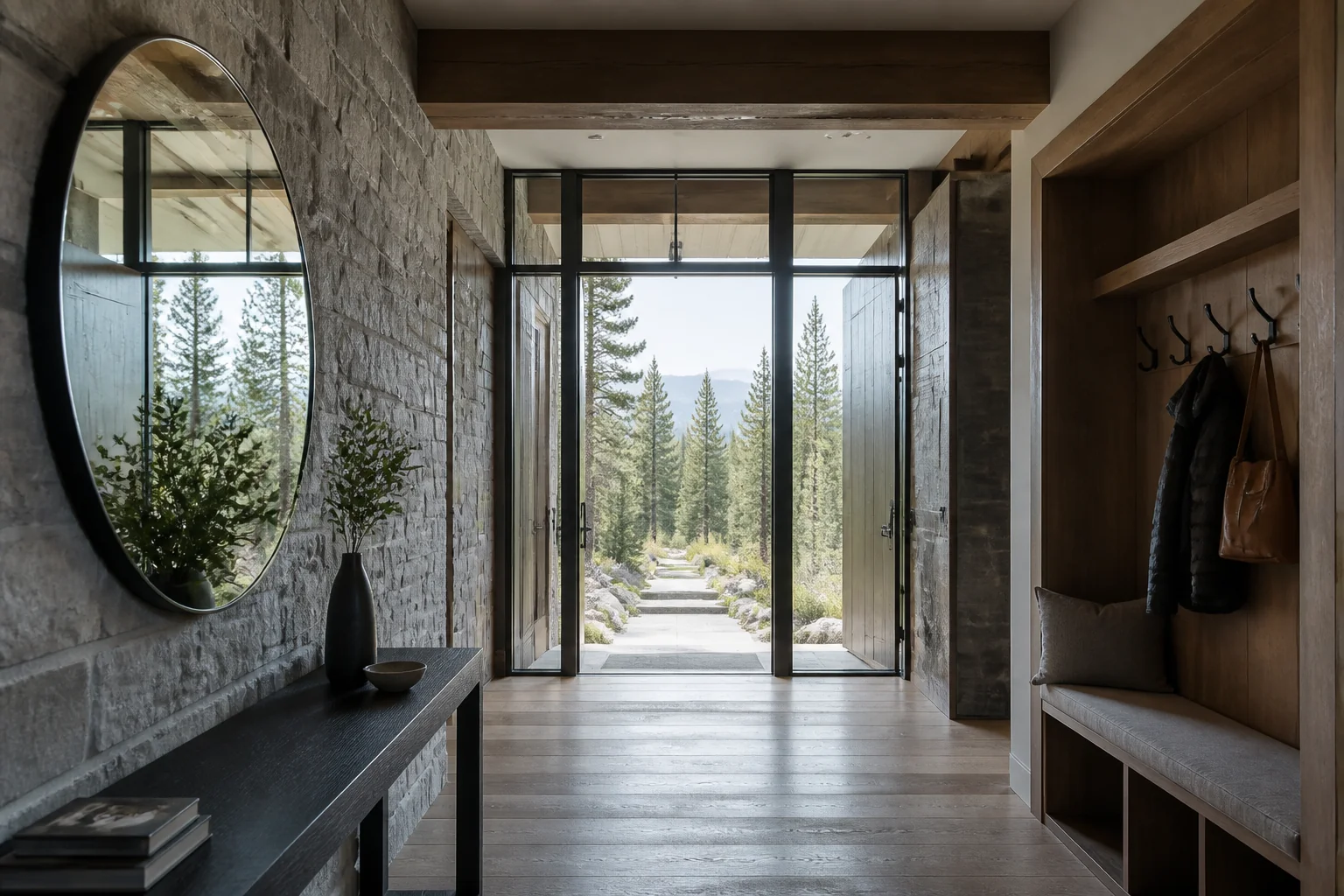 A Mountain Modern entryway remodel