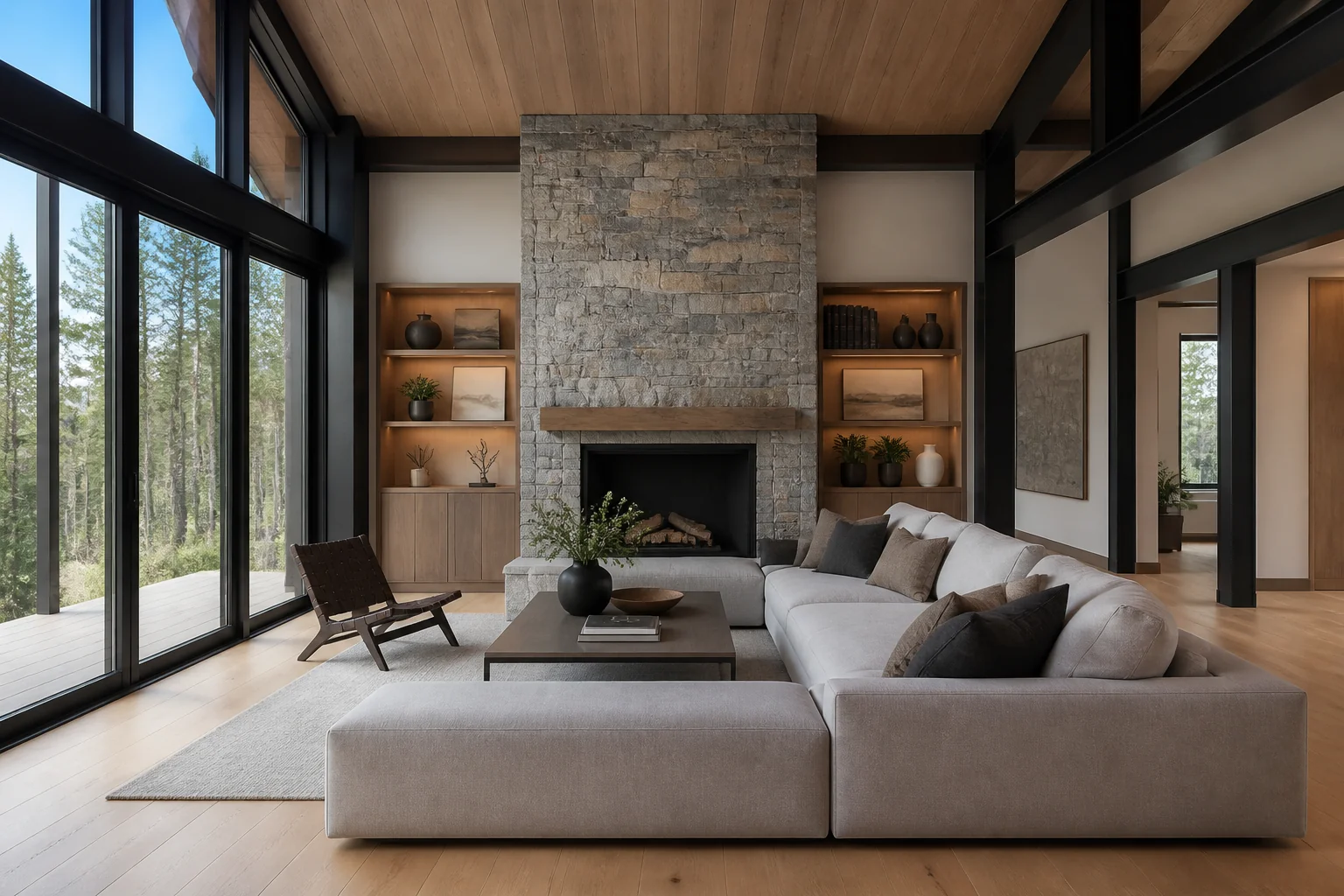 A Mountain Modern living room remodel