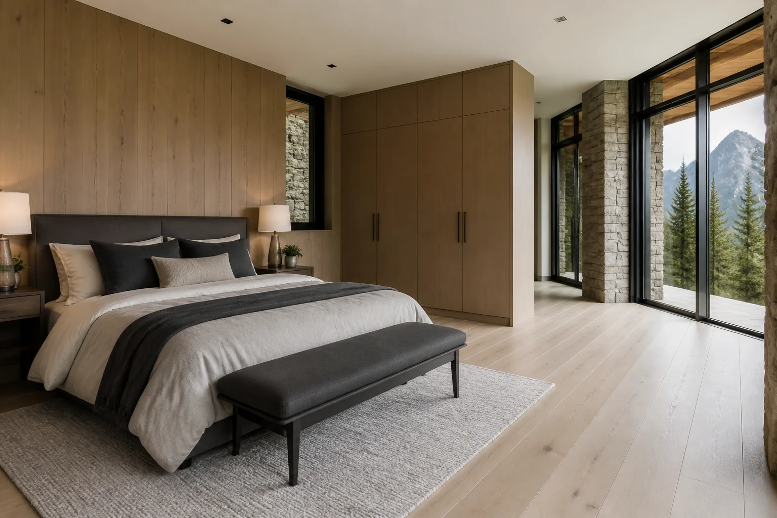 A Mountain Modern primary bedroom remodel