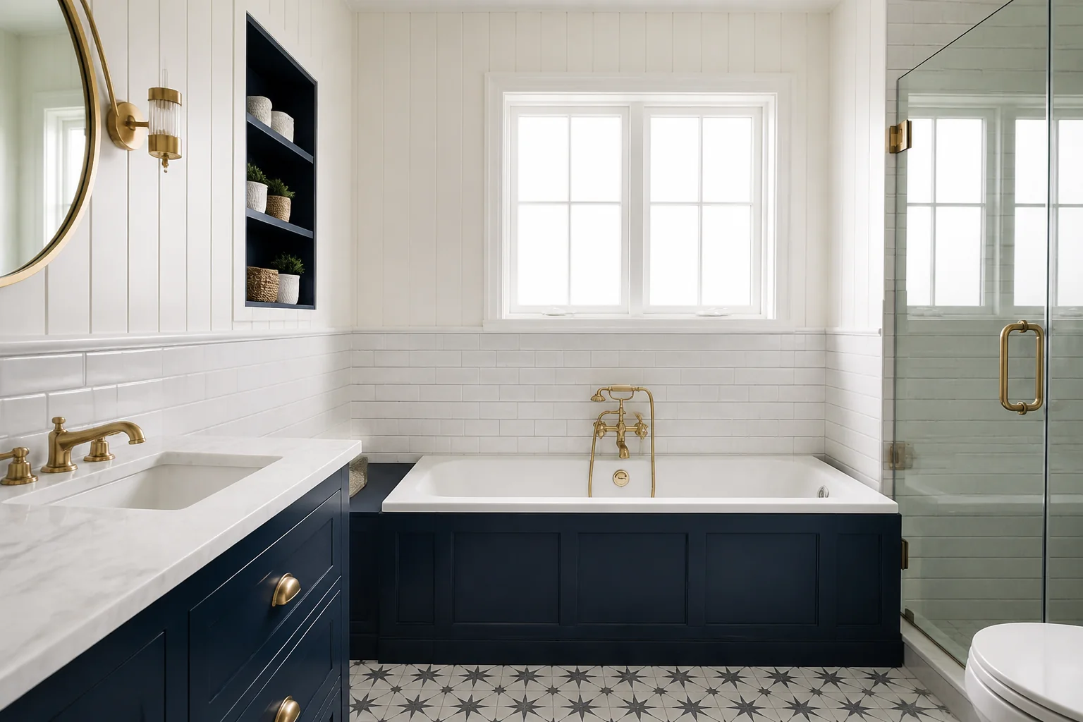 A Nautical bathroom remodel