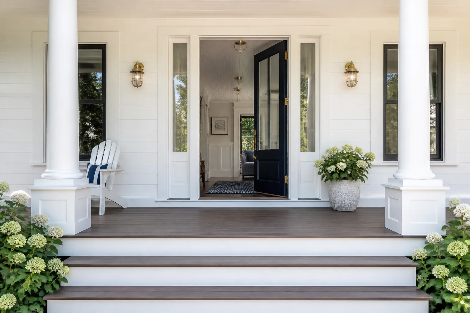 A Nautical front porch remodel