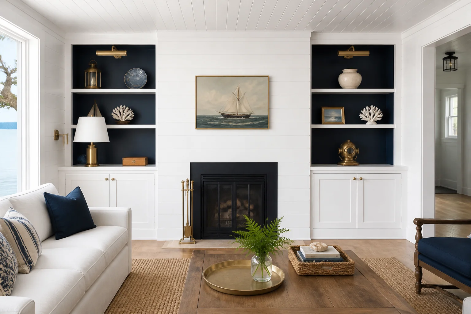 A Nautical living room remodel