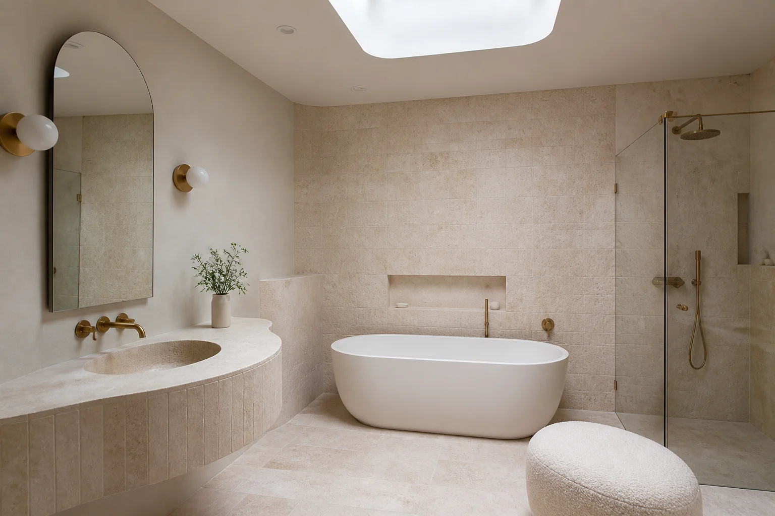 A Organic Modern bathroom remodel