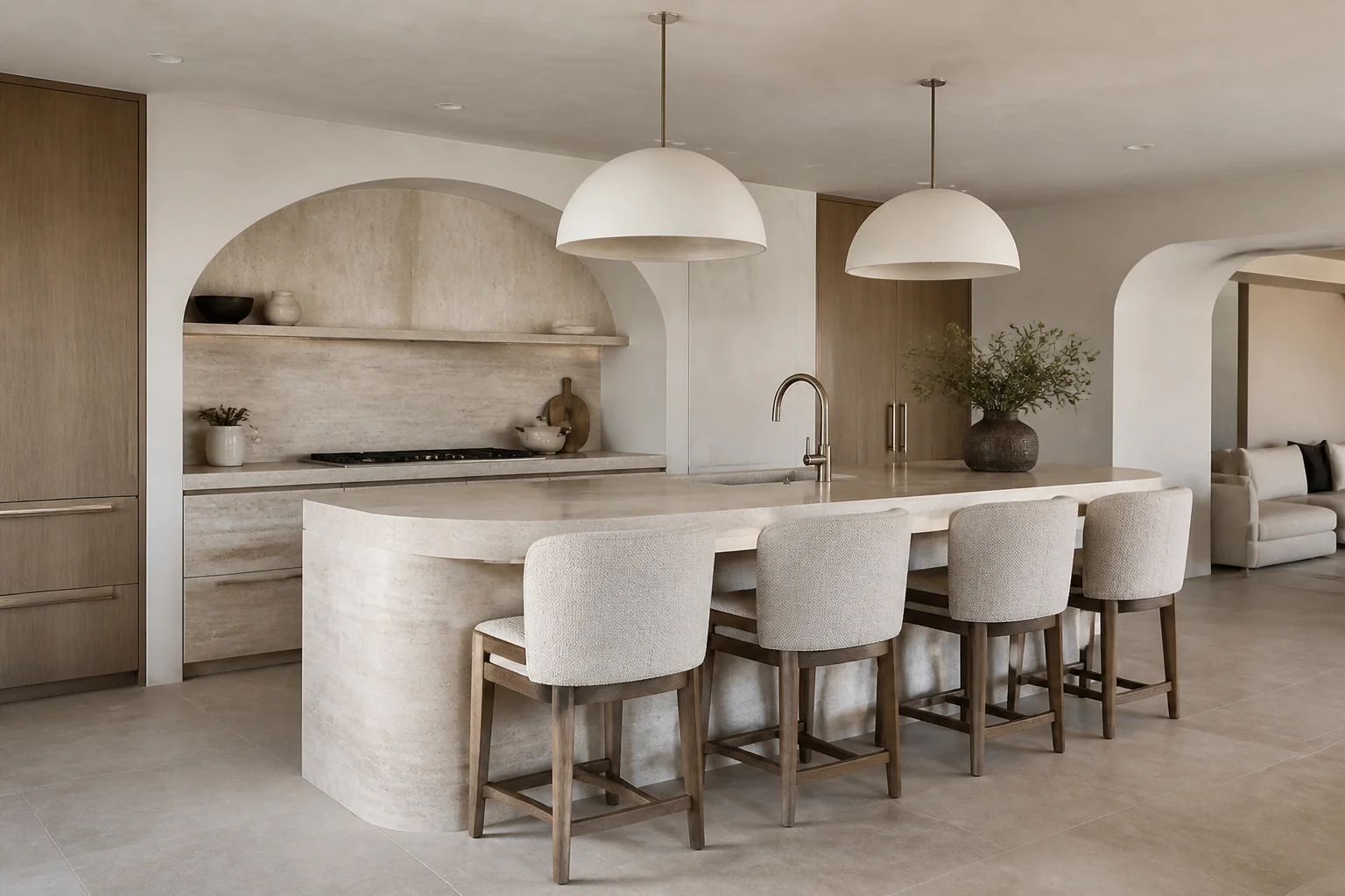 A Organic Modern kitchen island remodel