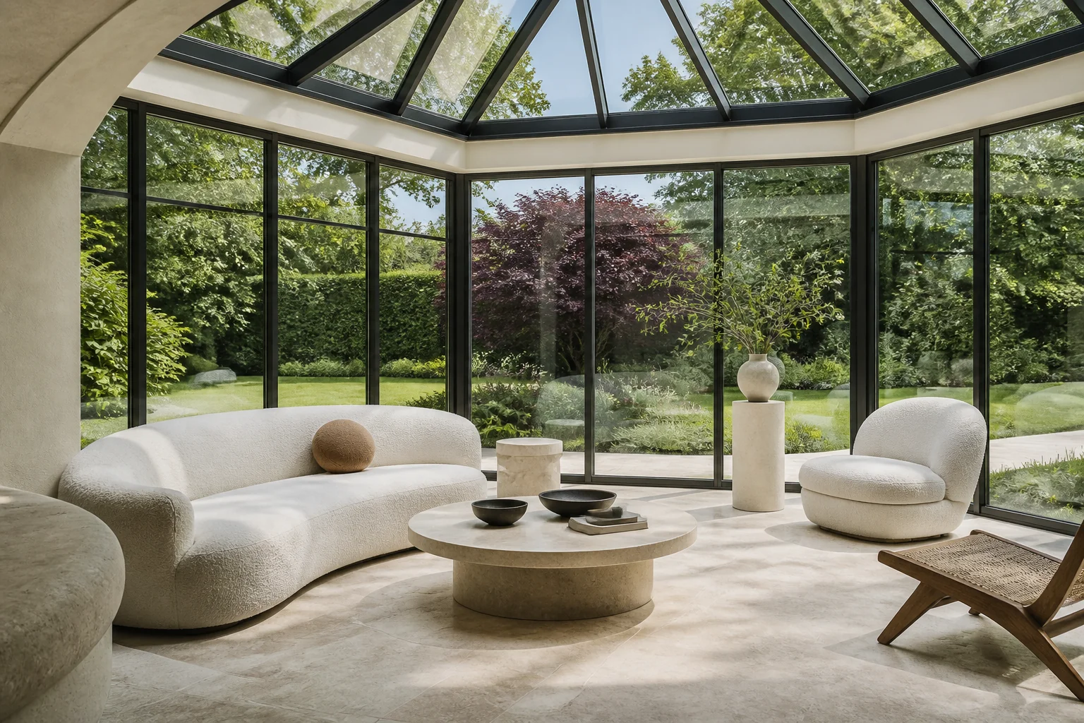 A Organic Modern sunroom remodel