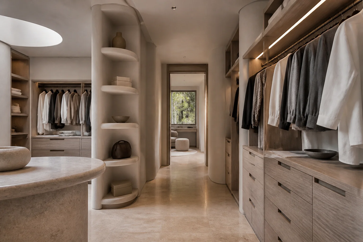 A Organic Modern walk-in closet remodel