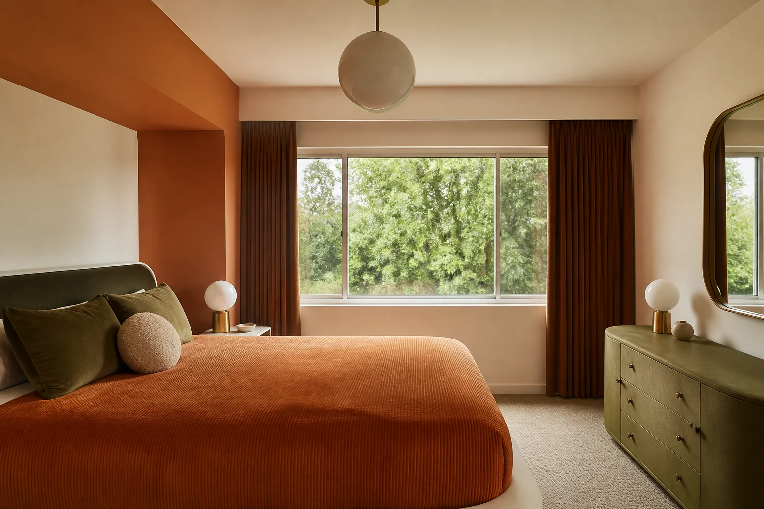 A Retro 70s bedroom remodel