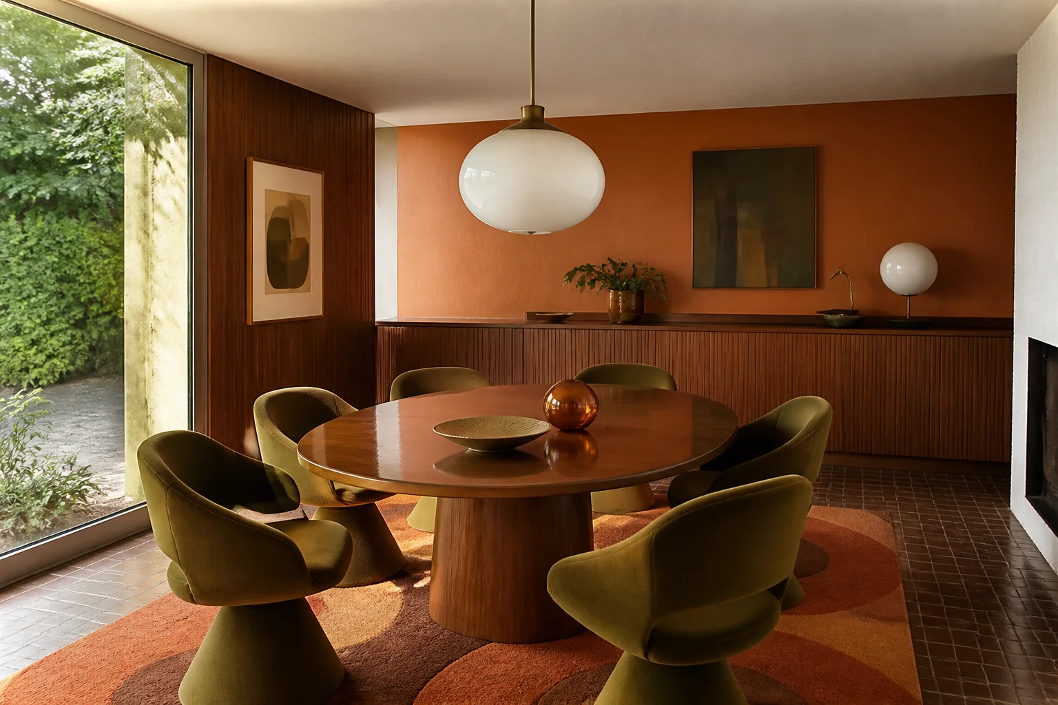 A Retro 70s dining room remodel