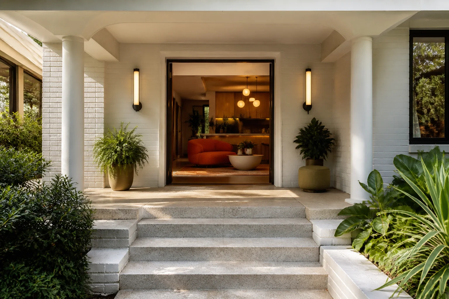 A Retro 70s front porch remodel
