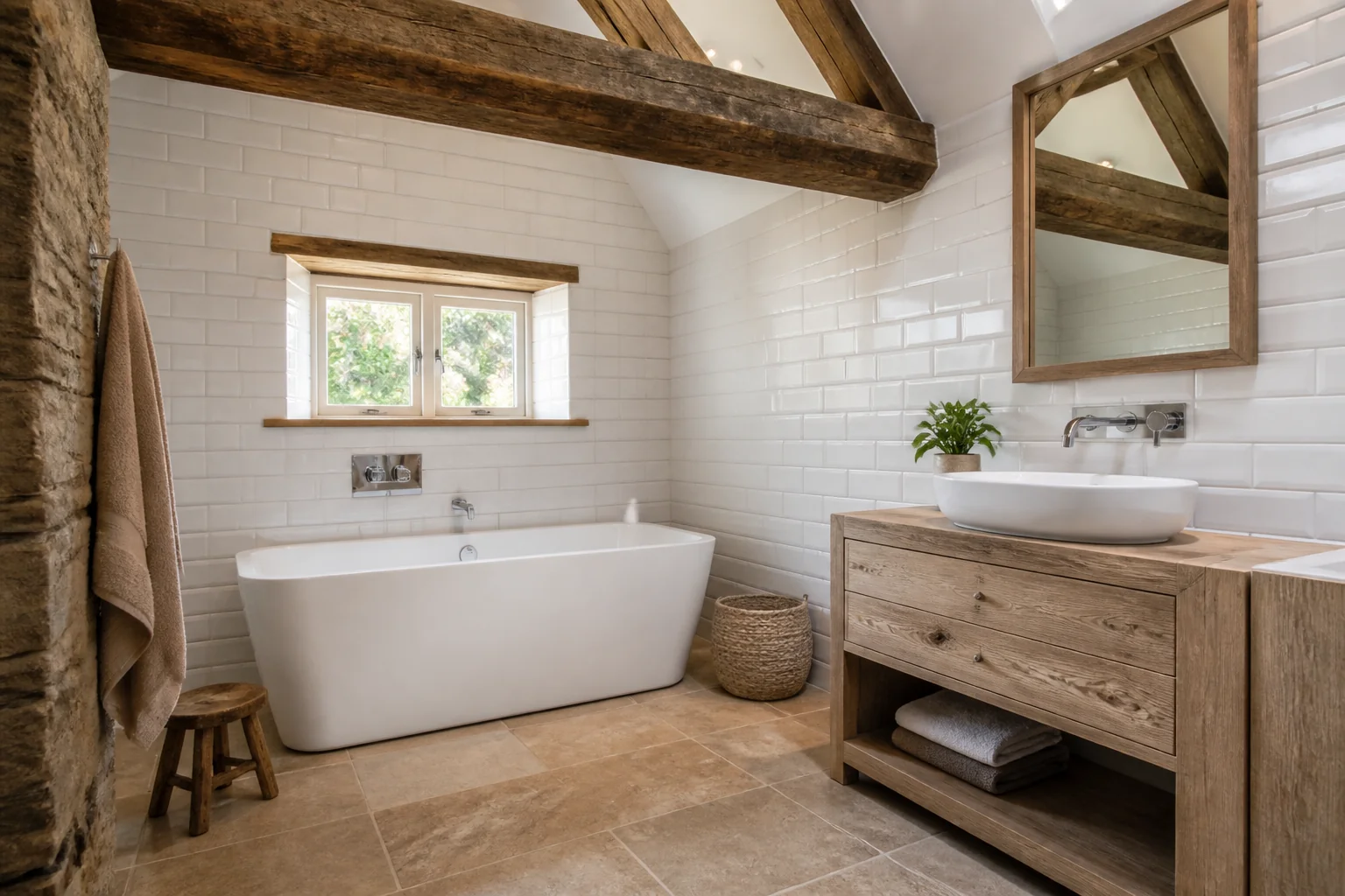 A Rustic bathroom remodel