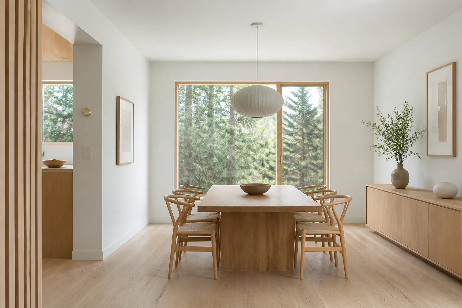 A Scandinavian dining room remodel