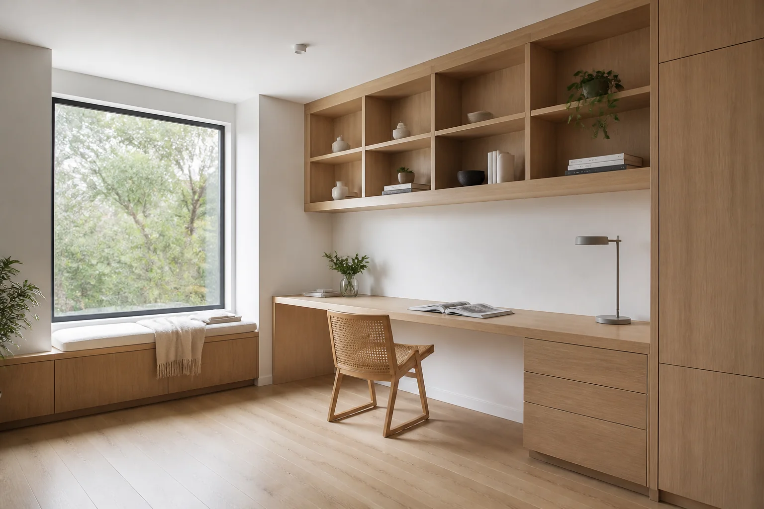 A Scandinavian home office remodel