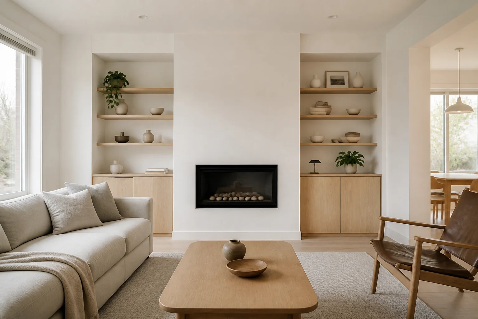 A Scandinavian living room remodel