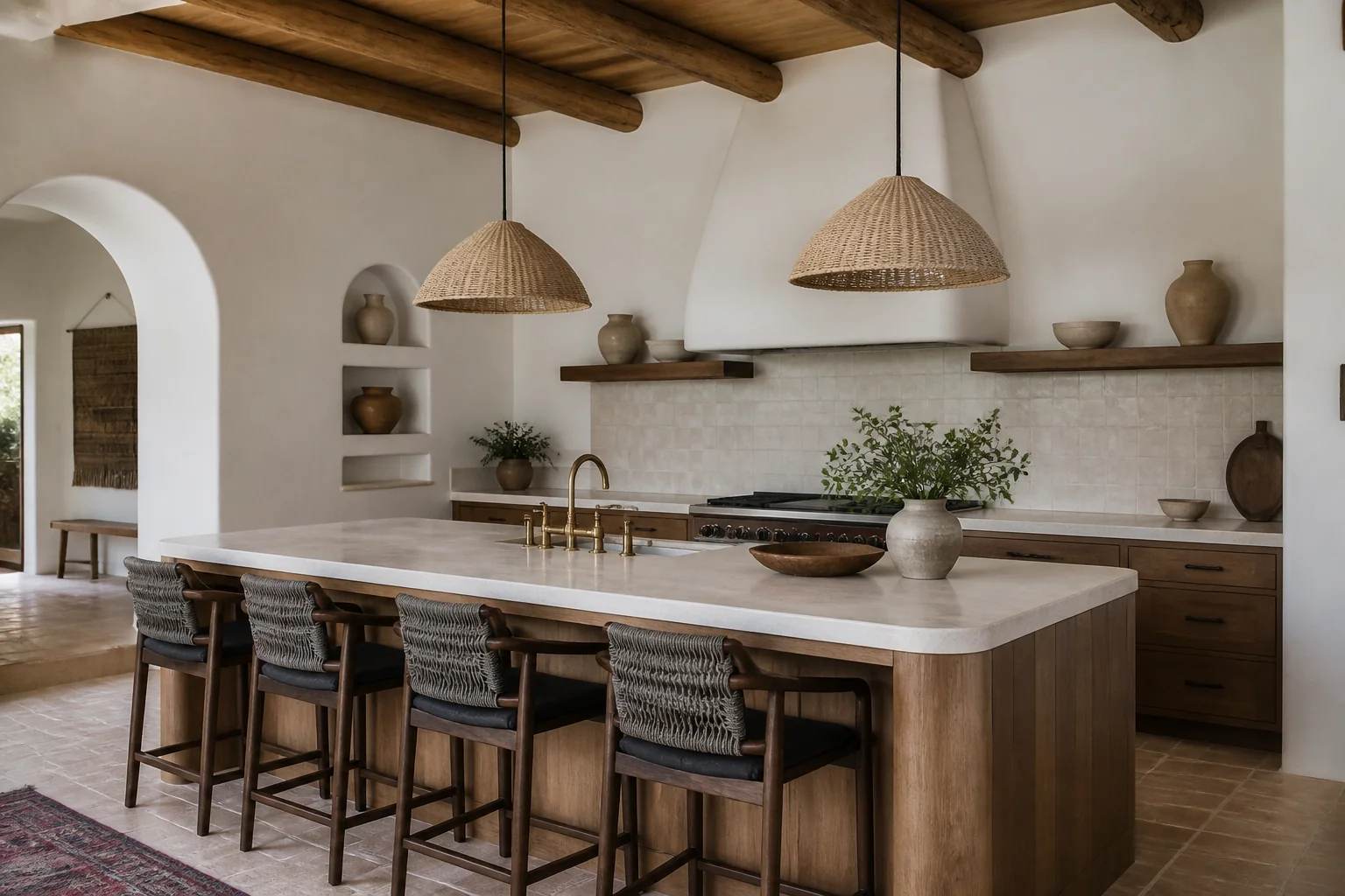 A Southwestern kitchen island remodel
