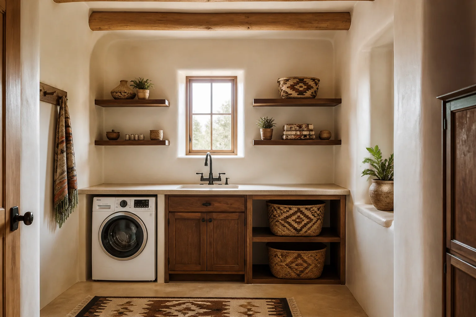 A Southwestern laundry room remodel