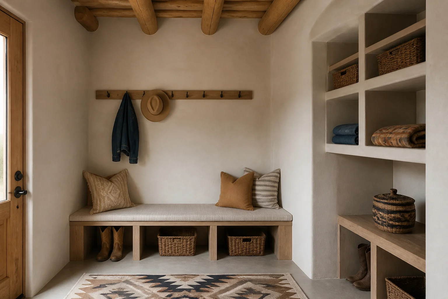 A Southwestern mudroom remodel