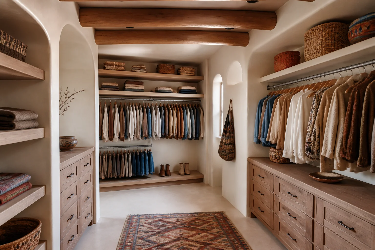 A Southwestern walk-in closet remodel