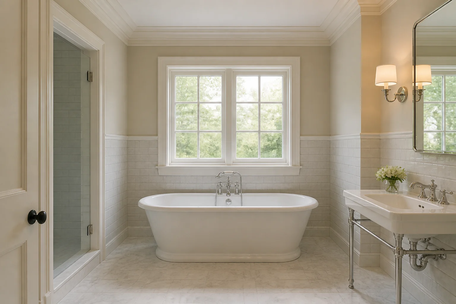 A Traditional bathroom remodel