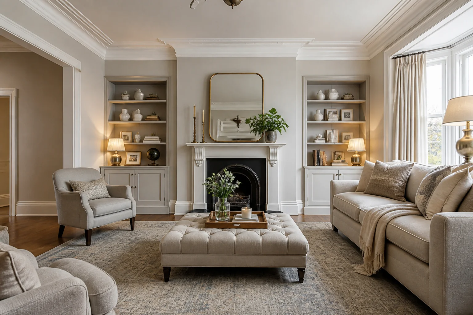 A Traditional living room remodel