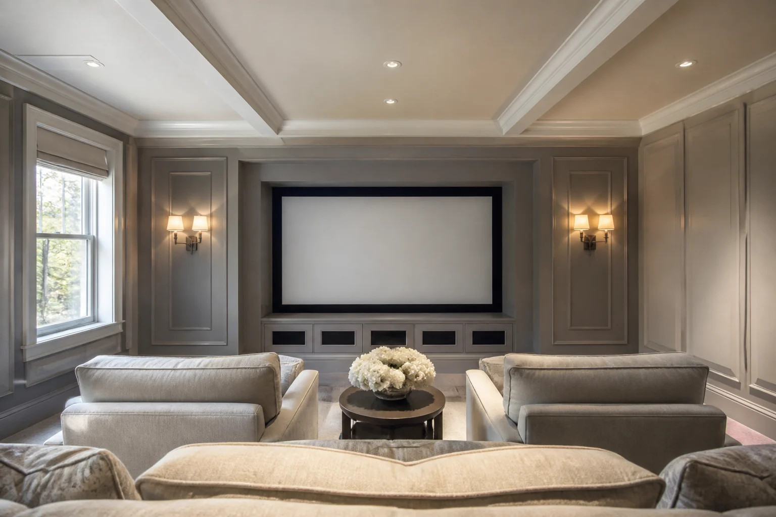 A Traditional media room remodel