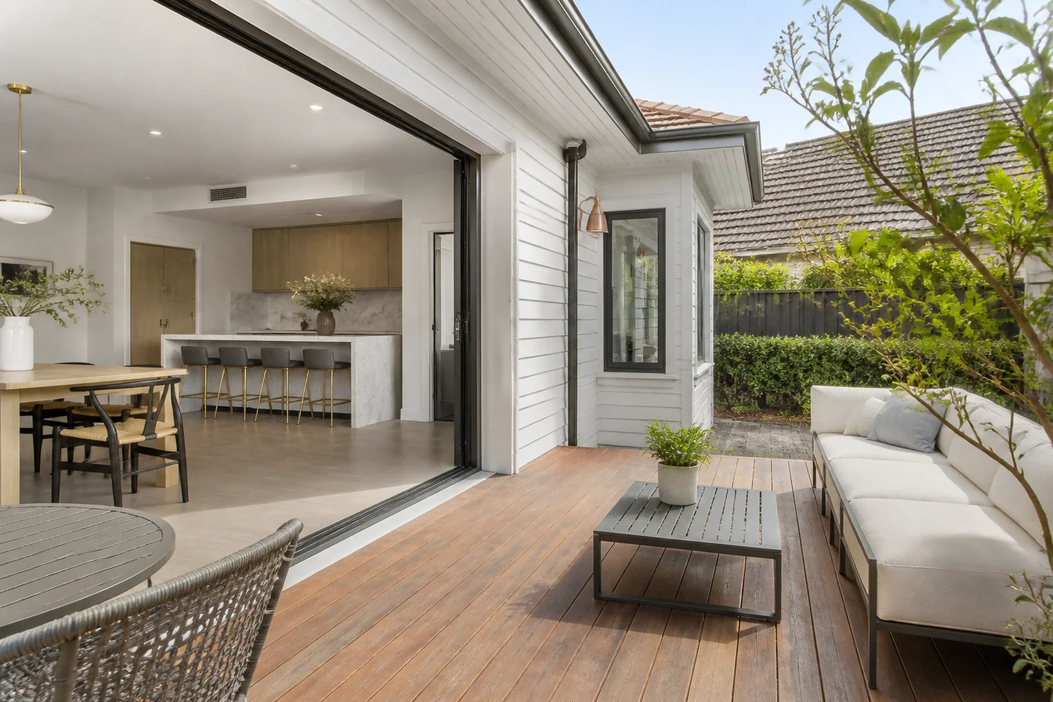 A Transitional deck remodel