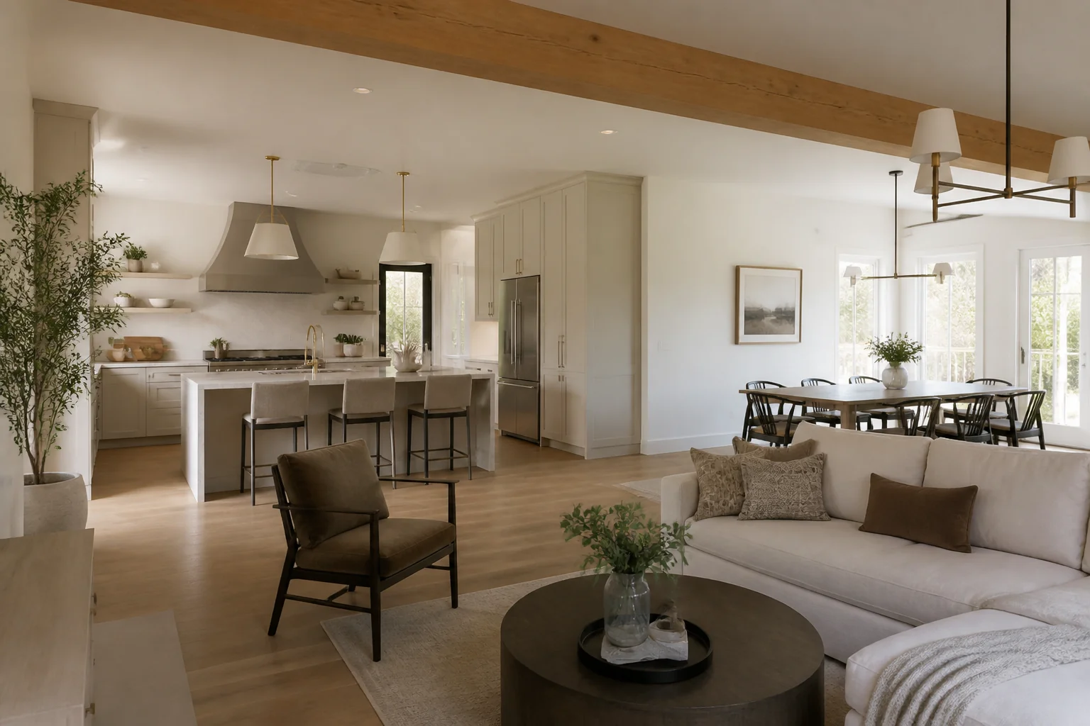 A Transitional open concept remodel
