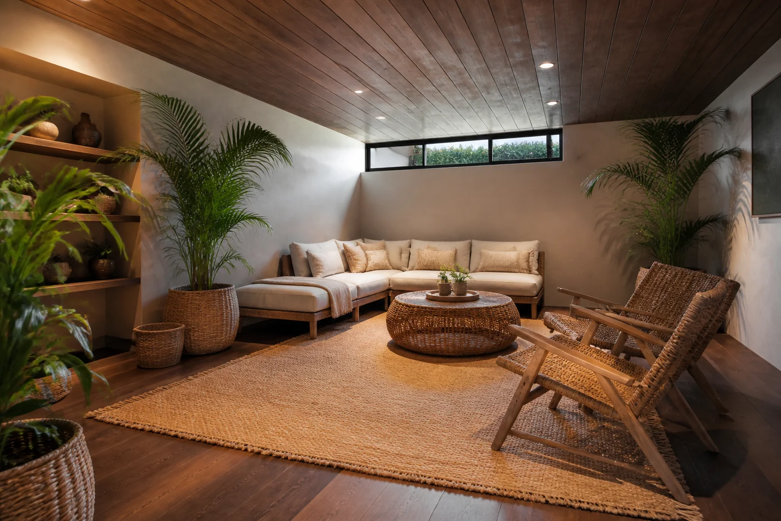 A Tropical basement remodel