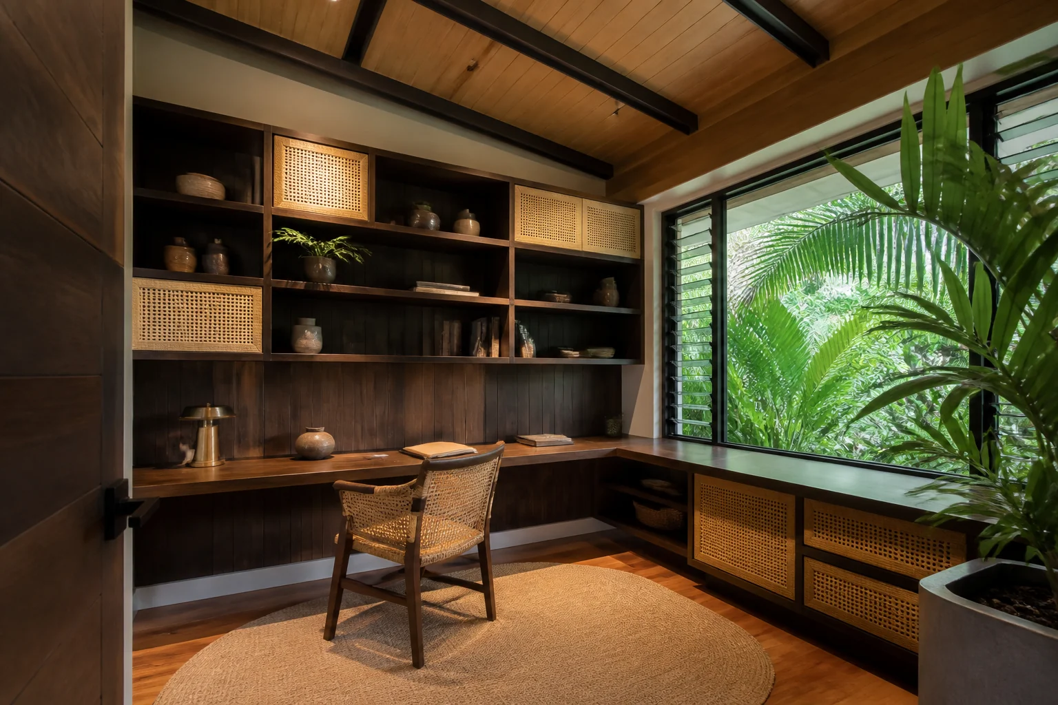 A Tropical home office remodel