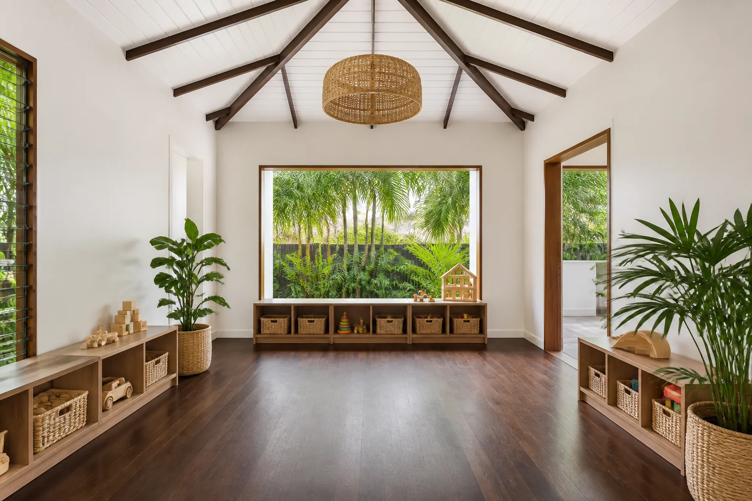 A Tropical playroom remodel