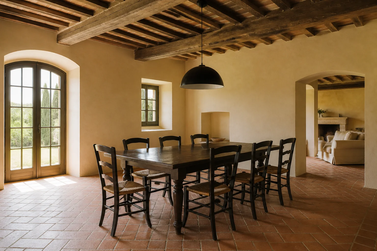 A Tuscan dining room remodel