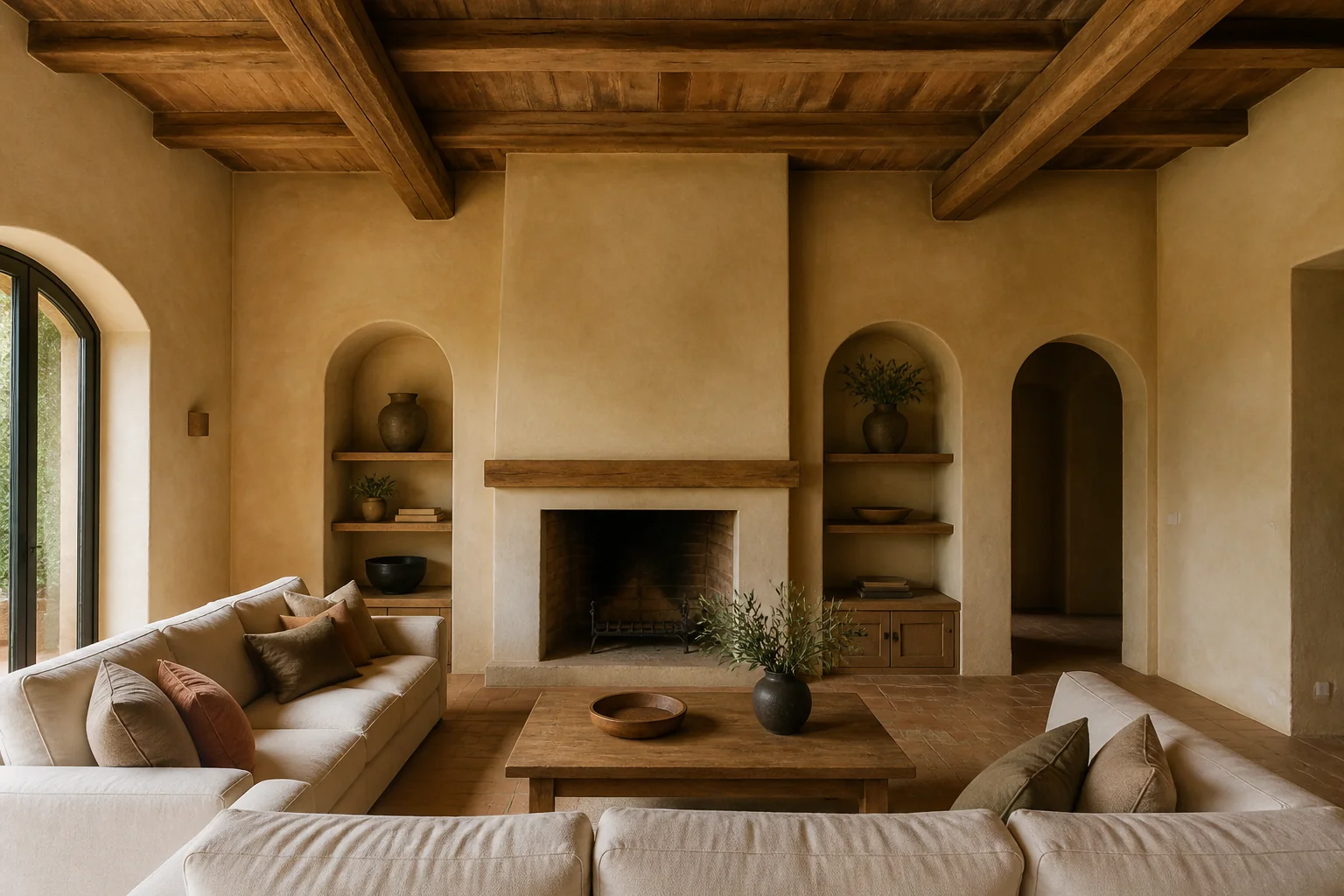 A Tuscan living room remodel