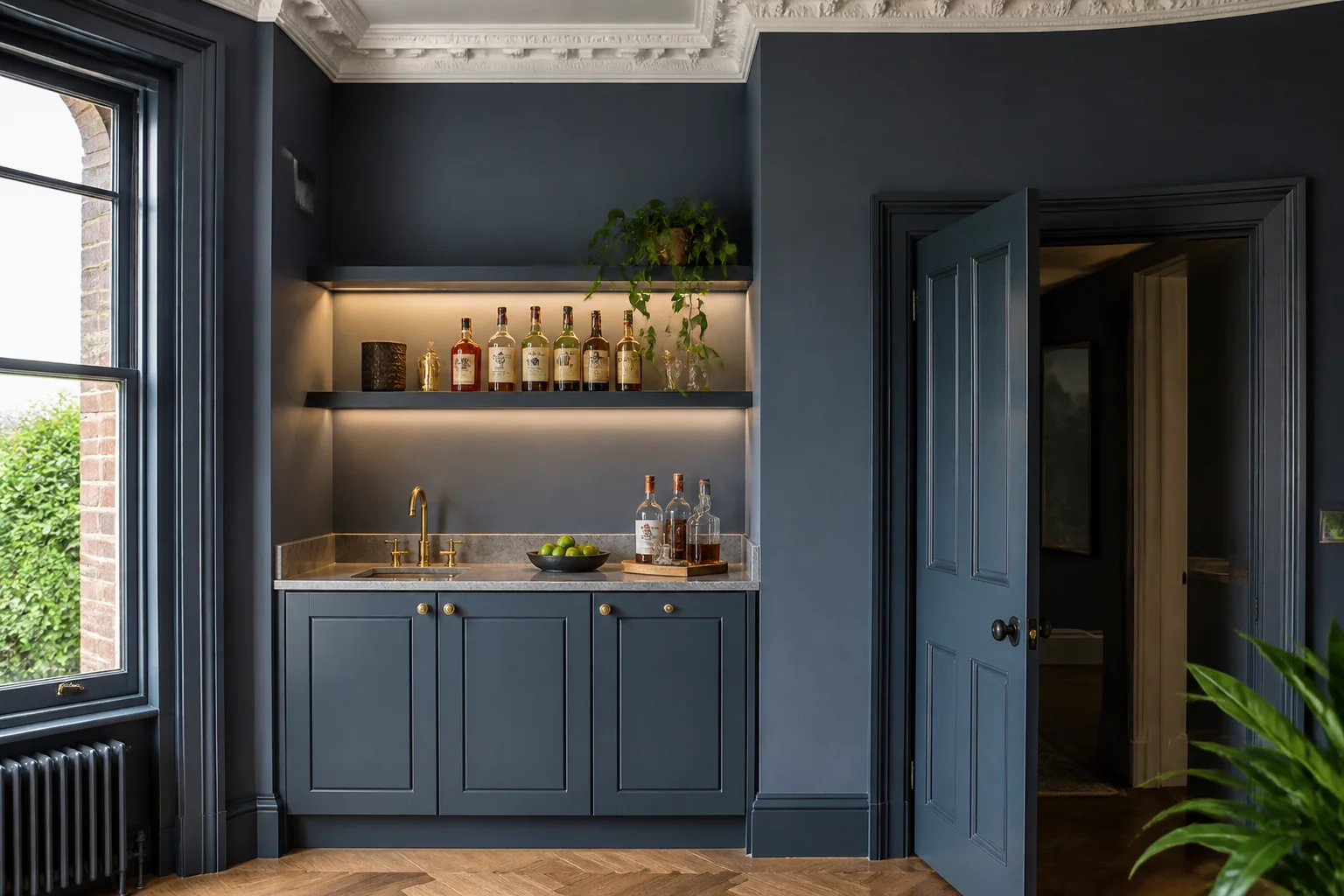 A Victorian wet bar remodel