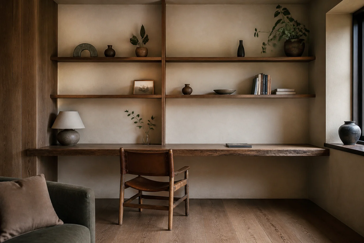 A Wabi-Sabi home office remodel