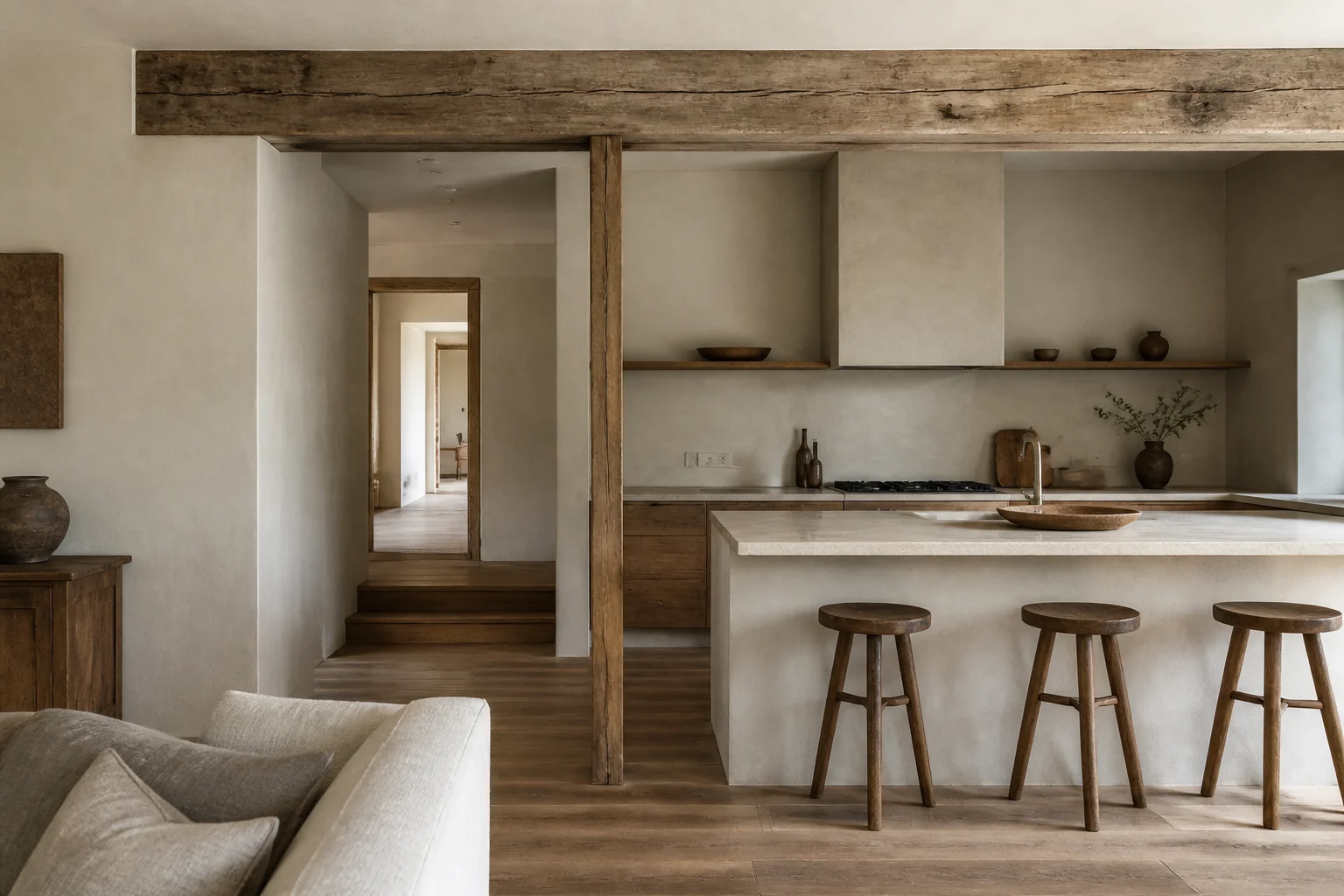 A Wabi-Sabi open concept remodel