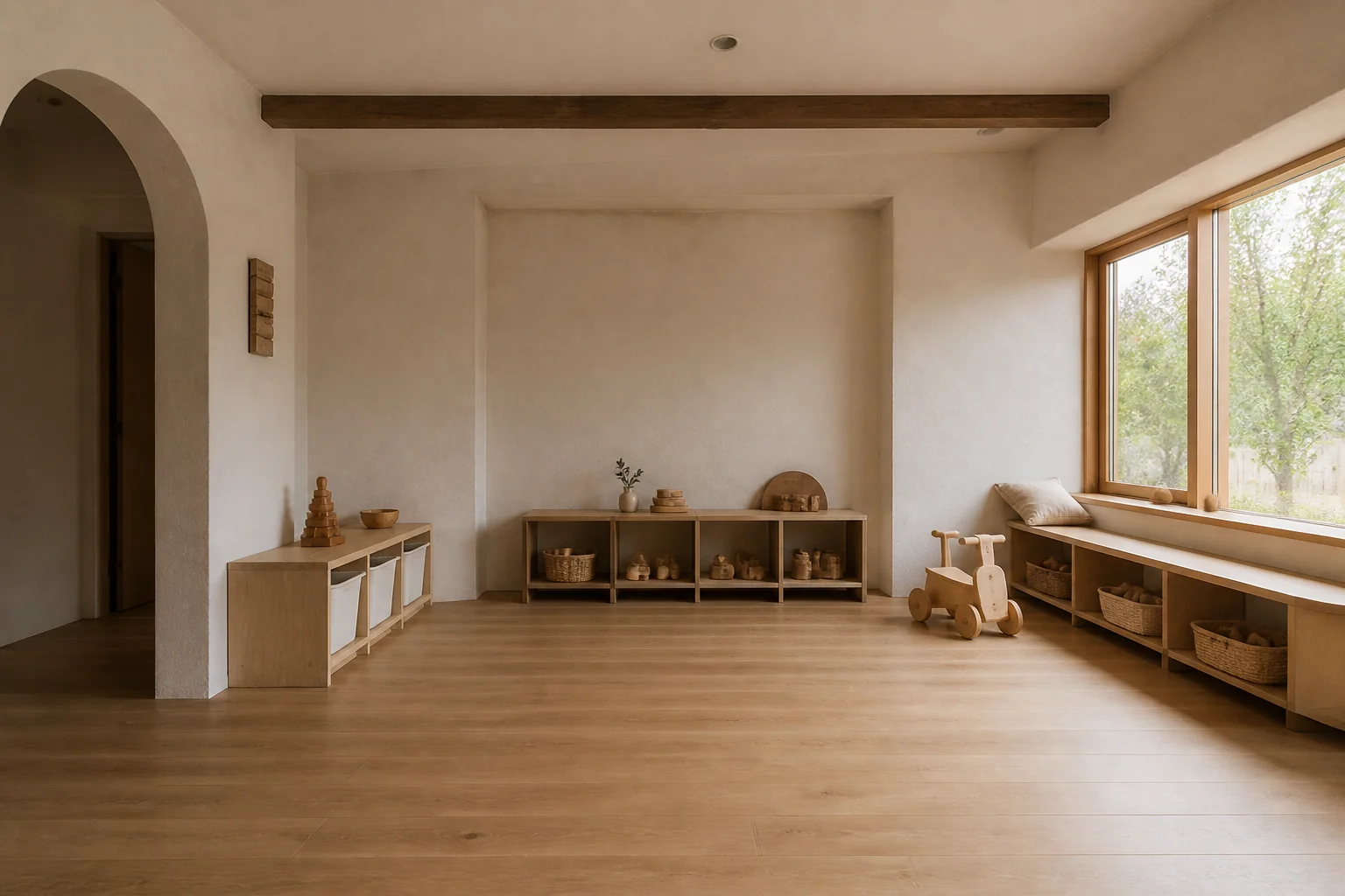 A Wabi-Sabi playroom remodel