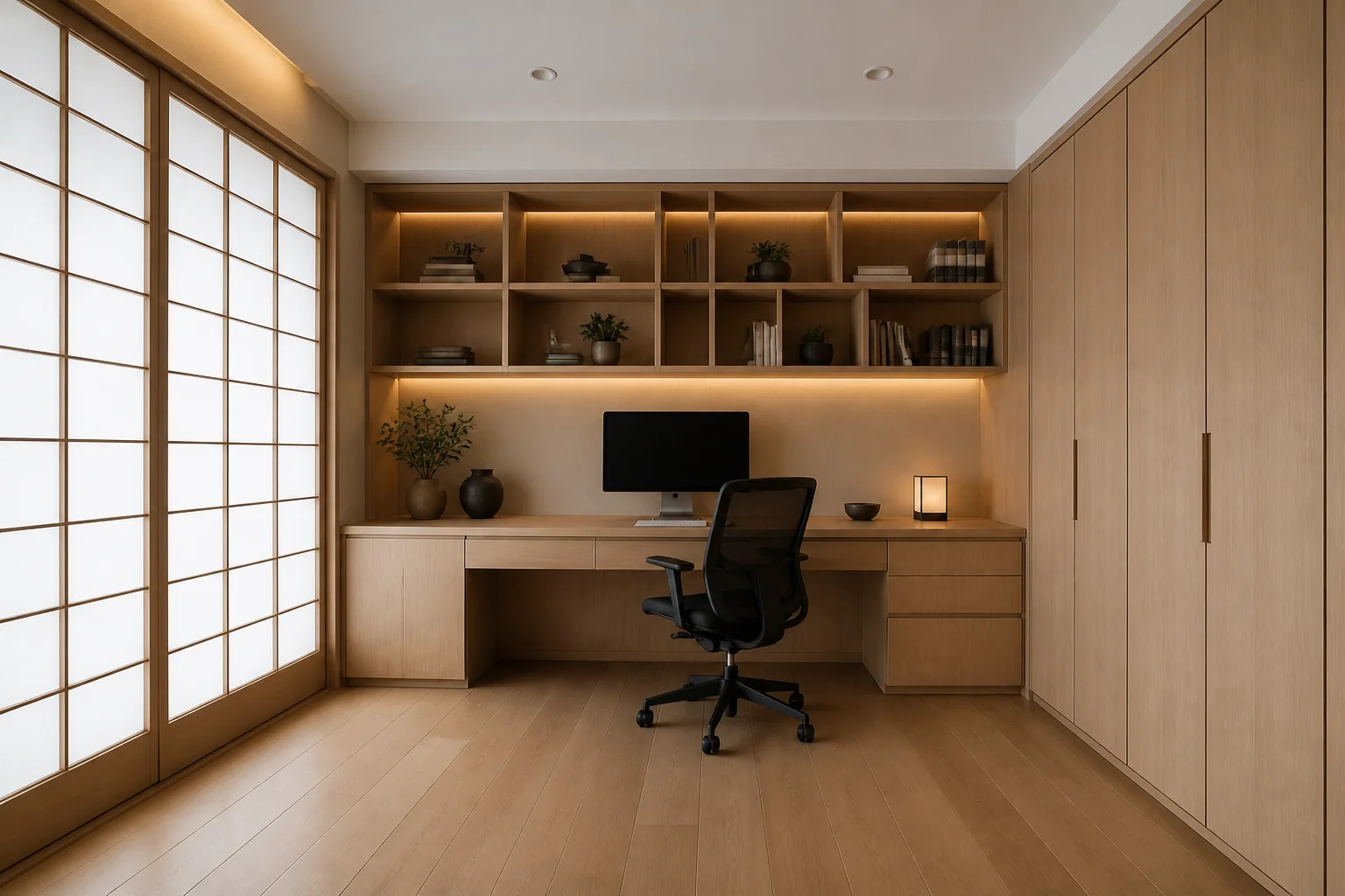 A Zen home office remodel