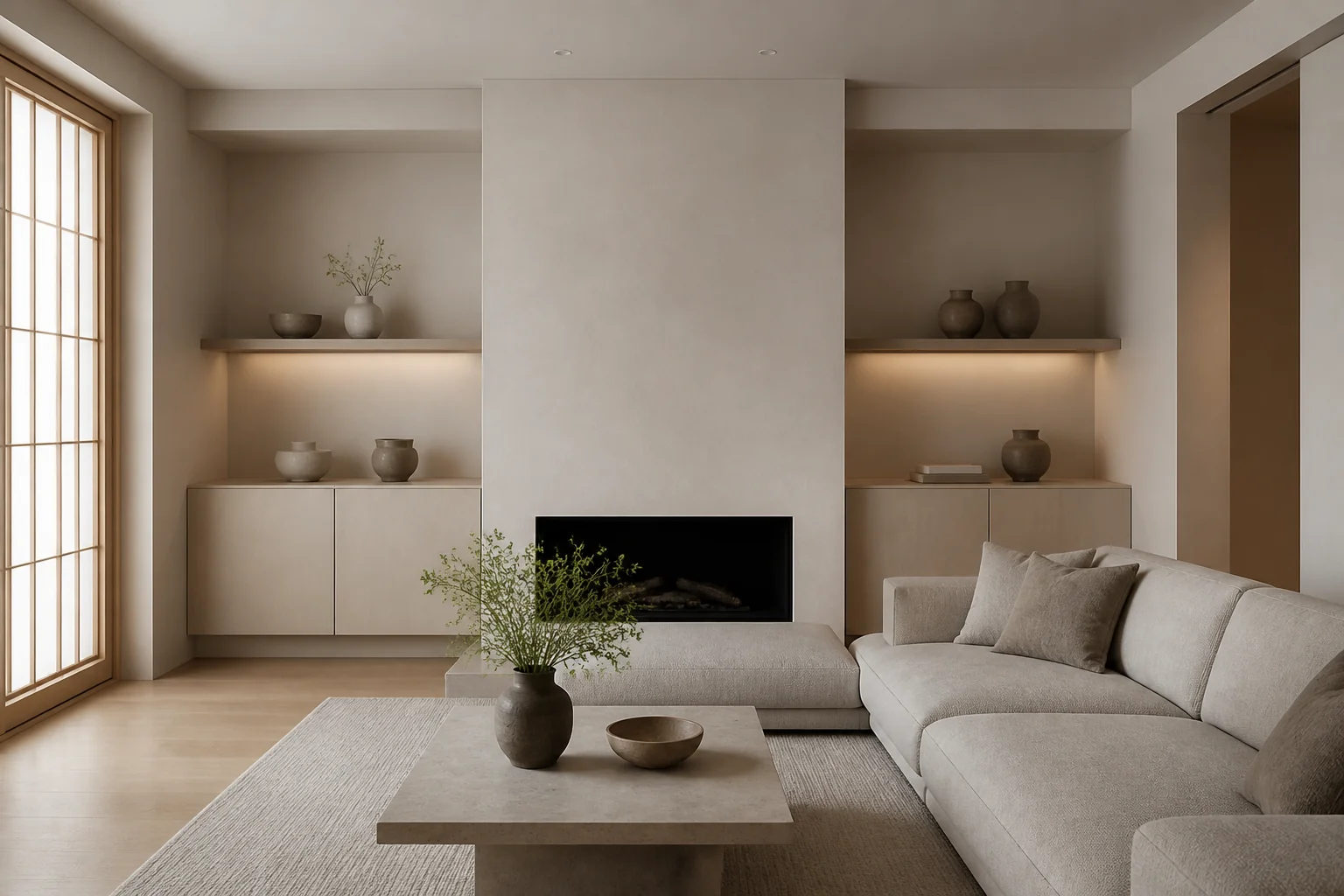 A Zen living room remodel