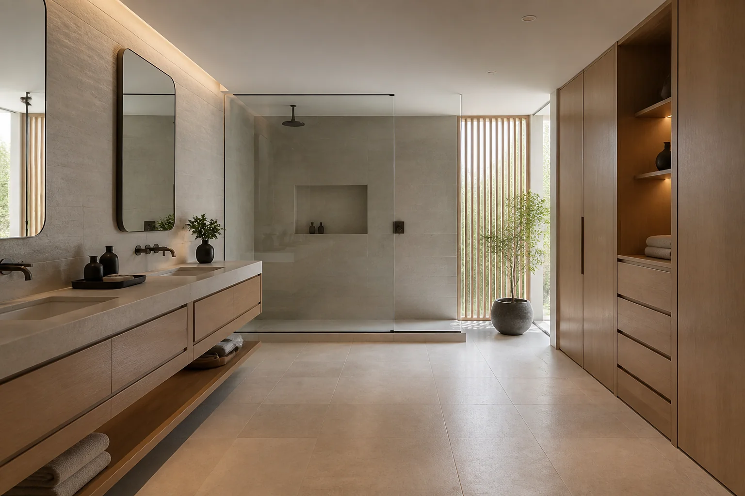 A Zen primary bathroom remodel