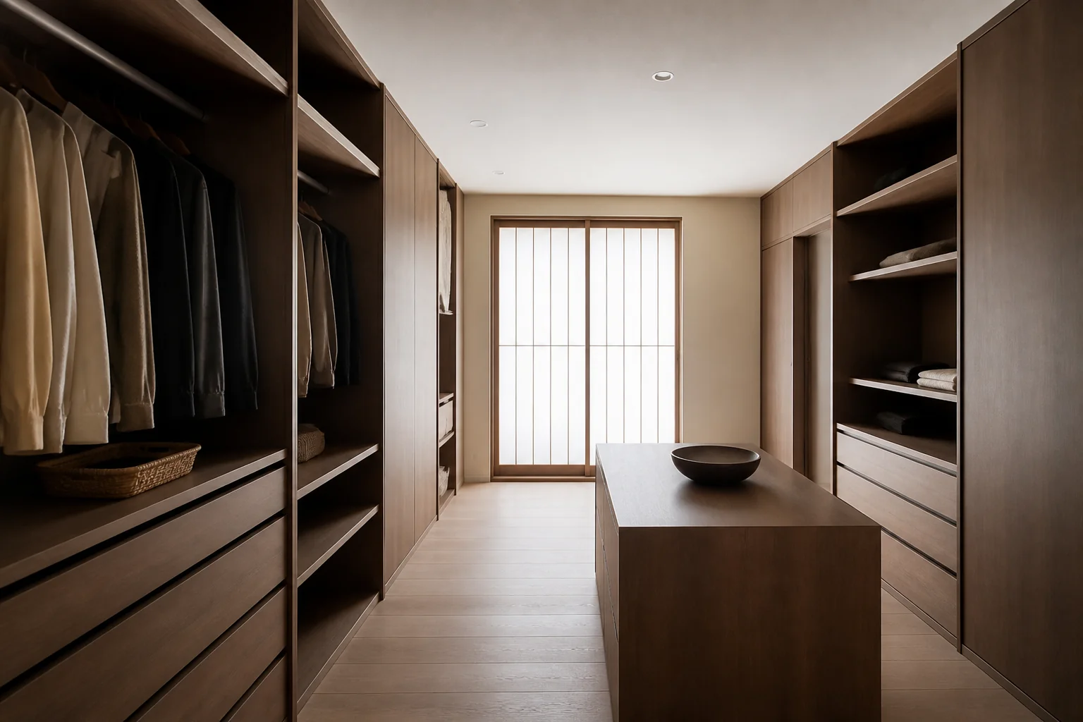 A Zen walk-in closet remodel